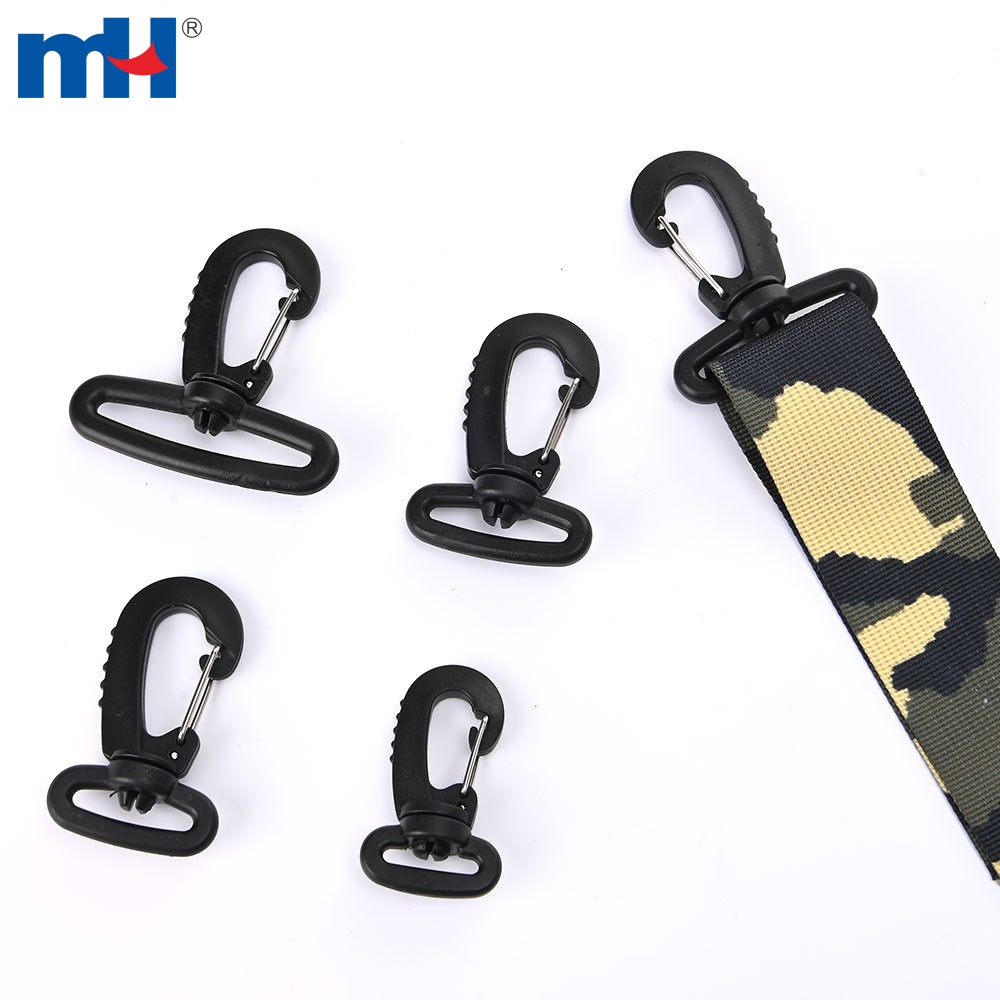 25*42mm Plastic/Metal Swivel Snap Hook Clip Bag Belt Strap Backpack Cord  Buckle