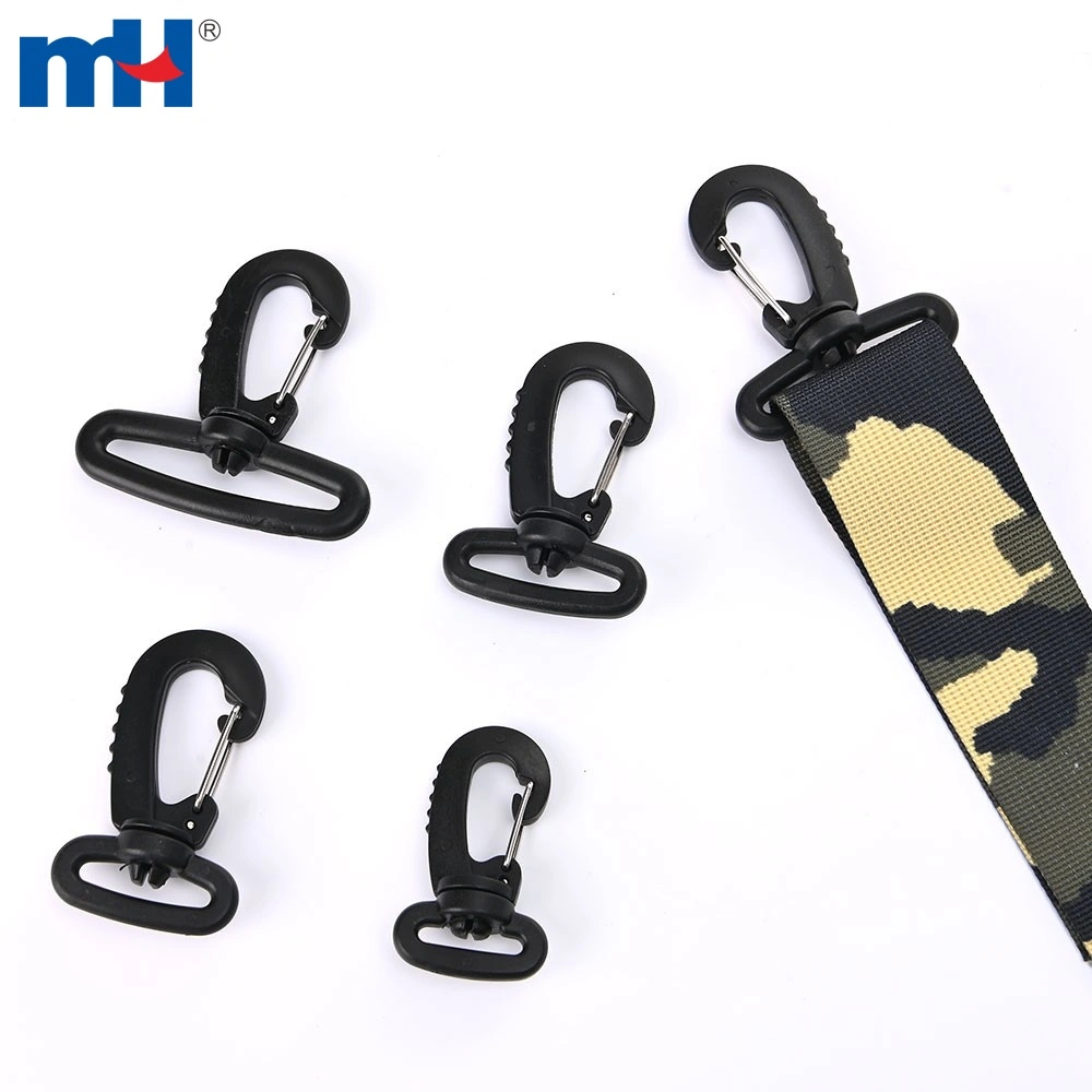 10pcs 3/419mm Strap Snap Hook Plastic Hooks Plastic Clasp Webbing Hook  Laynard Clips for Backpack Bags Strap 