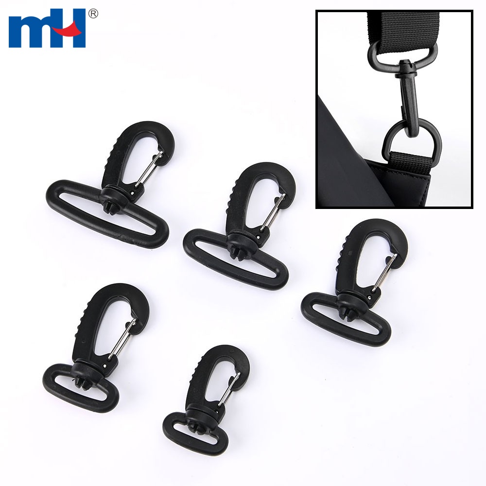 25*42mm Plastic/Metal Swivel Snap Hook Clip Bag Belt Strap