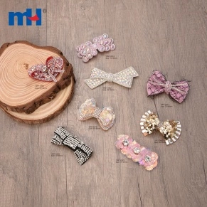 Décoration de chaussures à nœud papillon en cristal