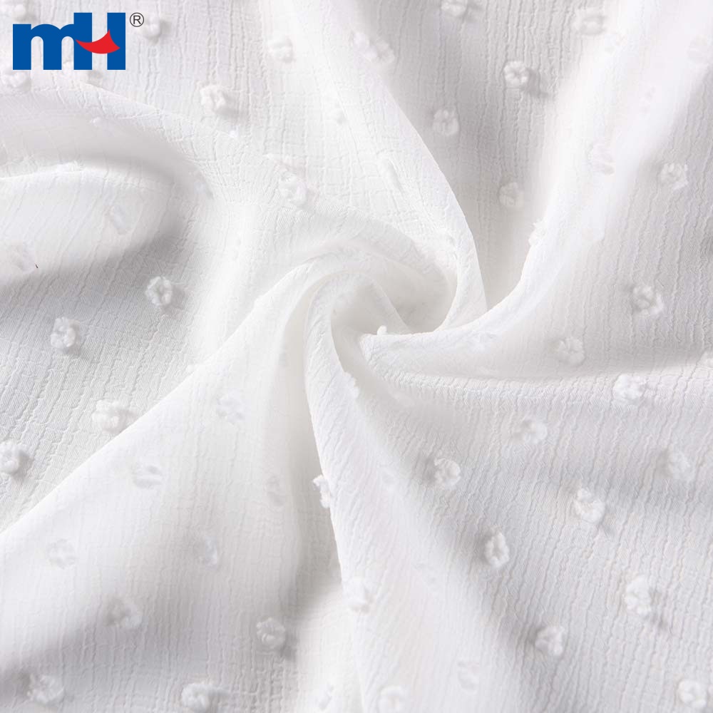 Swiss Dot Cotton Voile - White