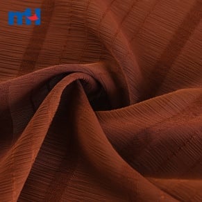 Tissu crêpe froissé en soie 100 % polyester pour robe