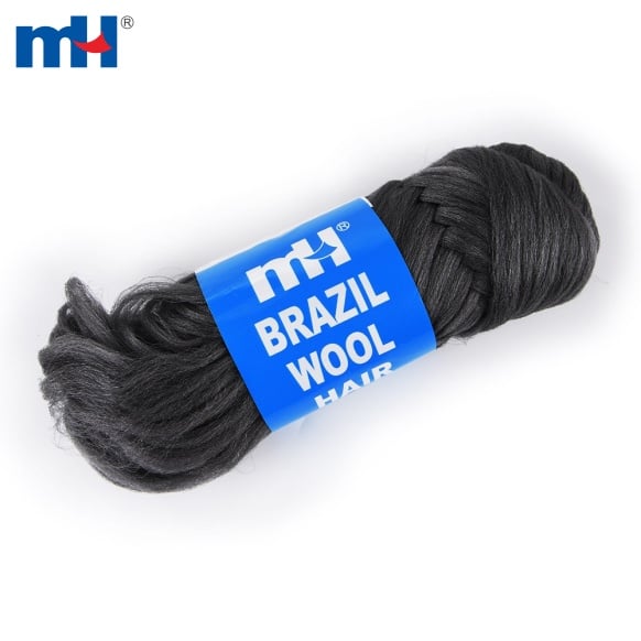 Fil de cheveux en laine brésilienne