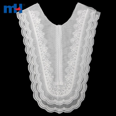 1 Piece Embroidery Organza Lace Collar