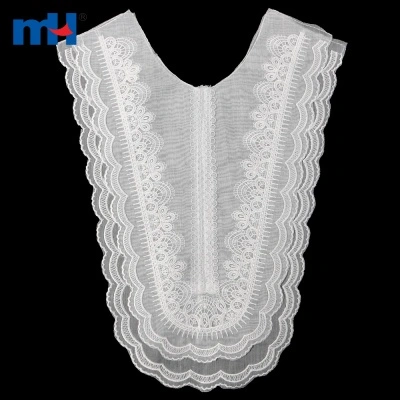 1 Piece Embroidery Organza Lace Collar