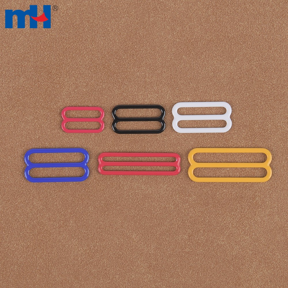 Nylon Coated Metal Bra Replacement Strap Slides