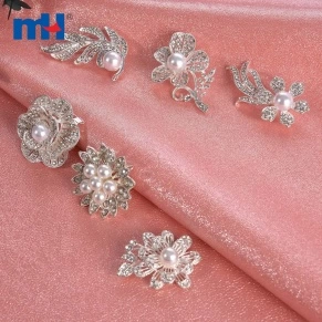Silver Pearl Brooch