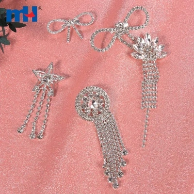 Broche Argent Strass