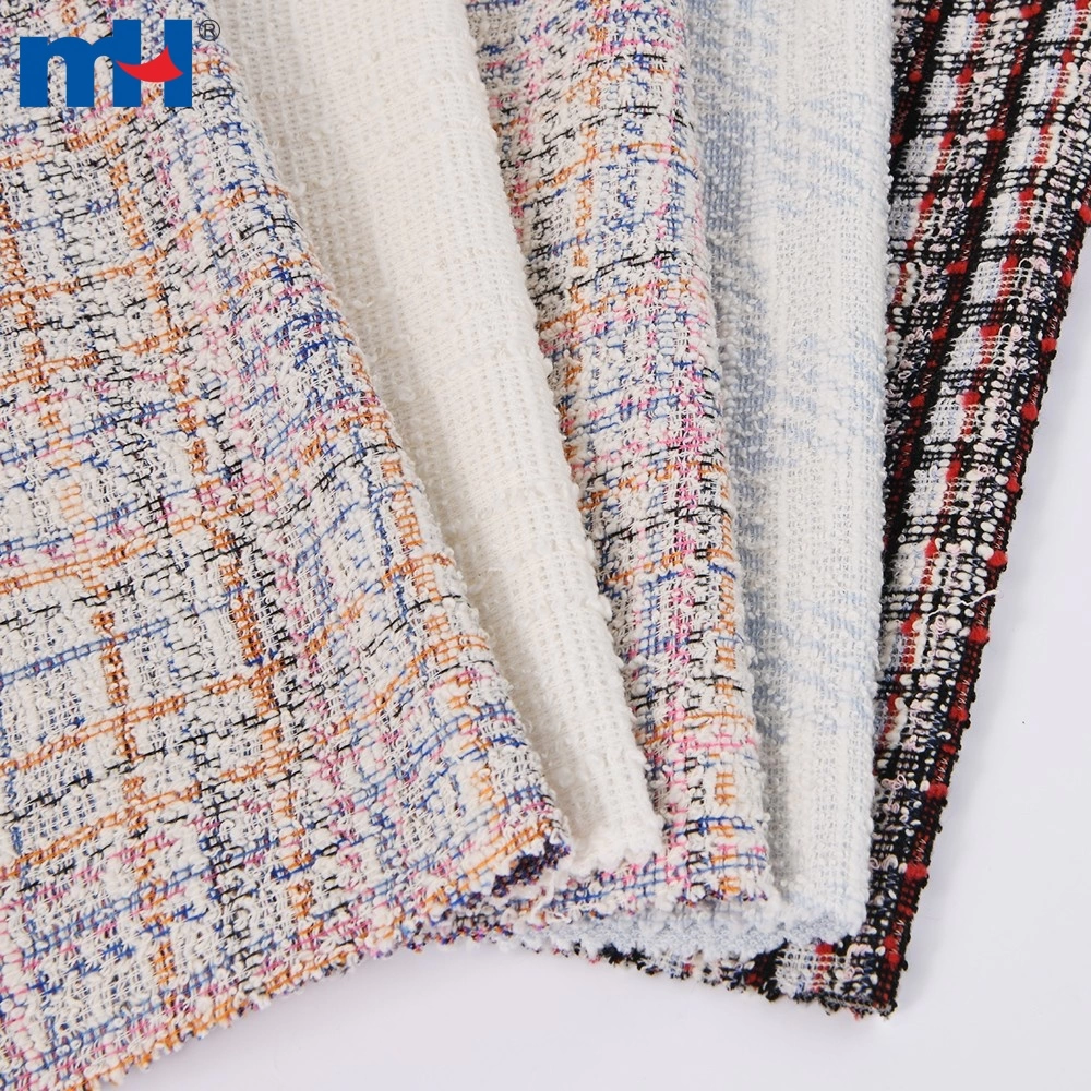 Woven Tweed Boucle Fabric for Skirt, Suit