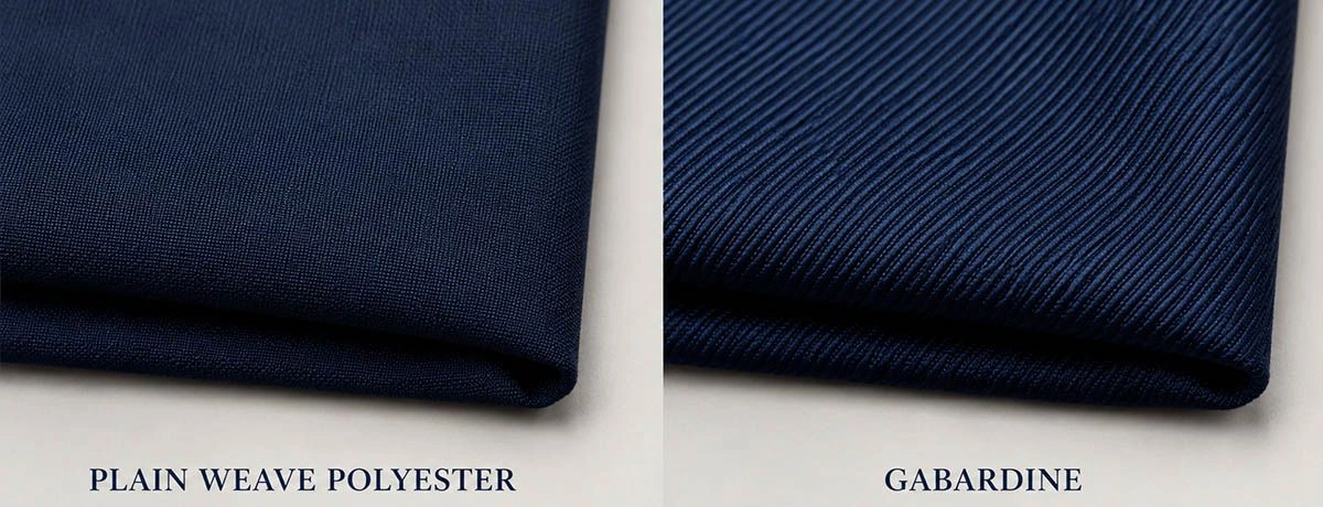 mini matt fabric vs gabardine fabric
