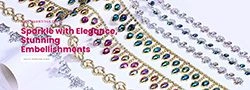 Plastic Rhinestone Chain