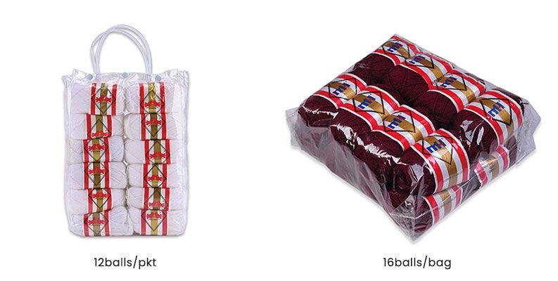 knitting yarn packing
