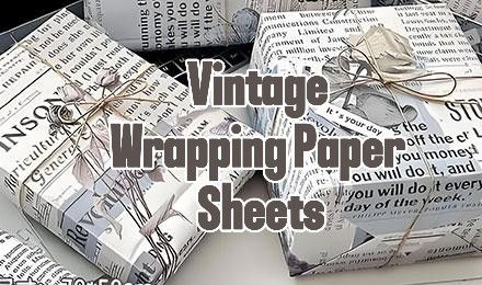Vintage Wrapping Paper Sheets: A Nostalgic Touch for Every Gift