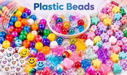 Plastic Beads for DIY Jewelry & Craft Supply