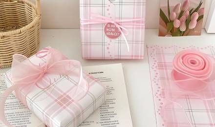 Charming Pink and White Striped Wrapping Paper for Every Occasion