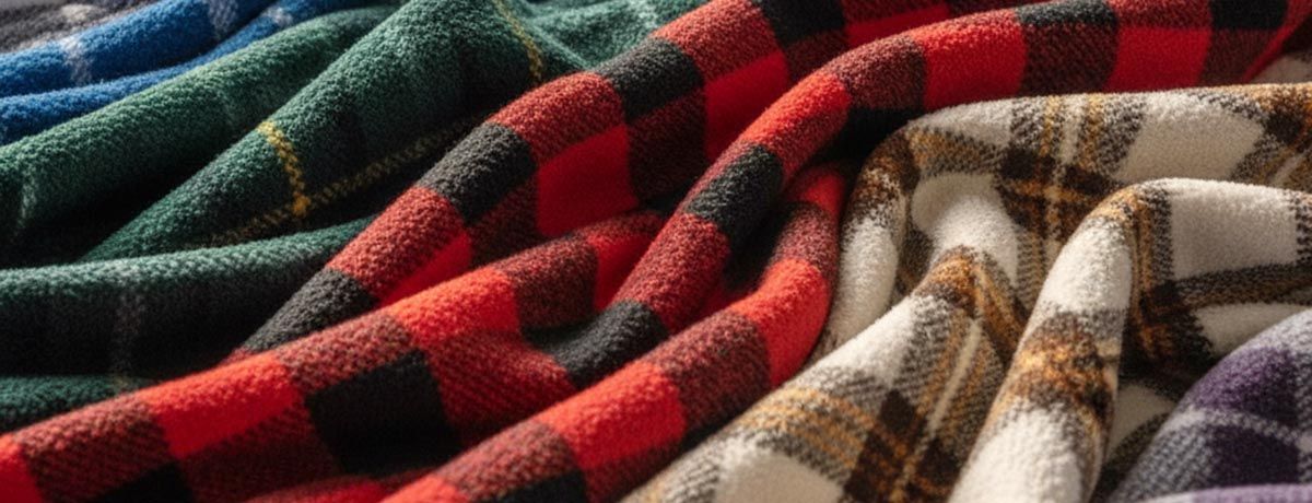 plaid fleece fabric