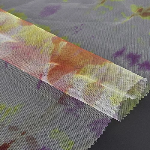 Tie-dyed Mesh Fabric