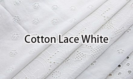 Top Quality Cotton Lace White Fabric for Elegant Designs