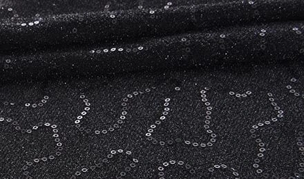 Sequin Fabric Black: Buy by the Yard