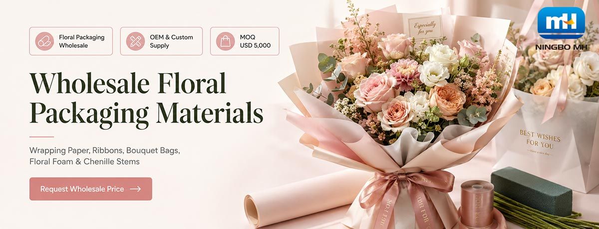 Giải pháp đóng gói hoa trọn gói cho các cửa hàng hoa và nhà phân phối.