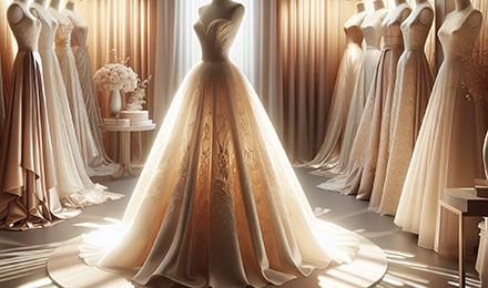 Timeless Beauty with Silk Fabric Dress Wedding Dresses