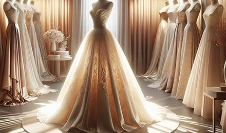 Timeless Beauty with Silk Fabric Dress Wedding Dresses