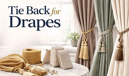 How Are Tie Back for Drapes Used in Window Treatment Projects?