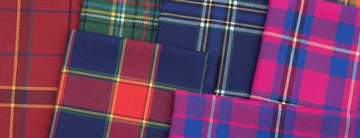 polyester plaid fabric