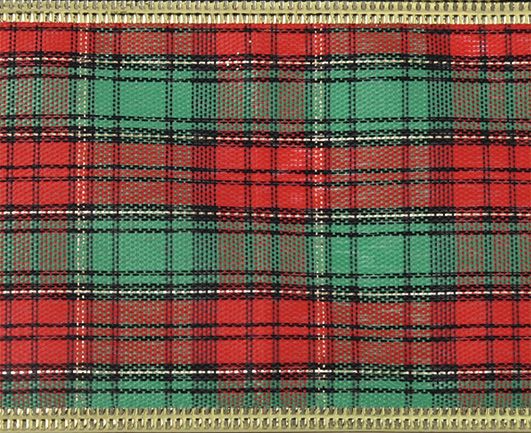 Scotch Fabric Christmas Ribbon
