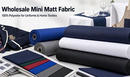 Wholesale Mini Matt Fabric: 100% Polyester Mini Matt for Uniforms & Home Textiles