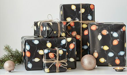 Brighten Your Holidays with Christmas Lights Wrapping Paper Options