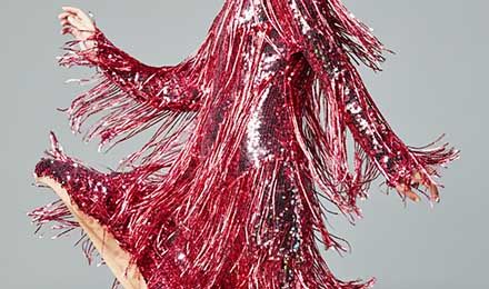 All About Fringe Sequin Fabric