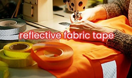 Sew On High Visibility Hi-Vis Retro Reflective Fabric Tape
