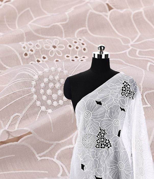 Elegant Laser Embroidery Lace