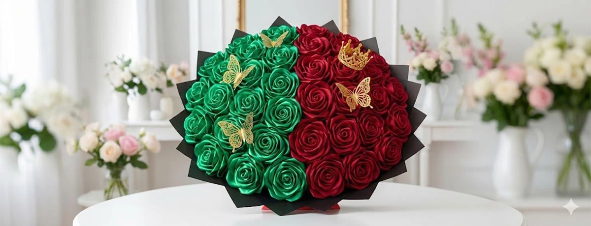 Wholesale 38mm Satin Ribbon for Eternal Roses